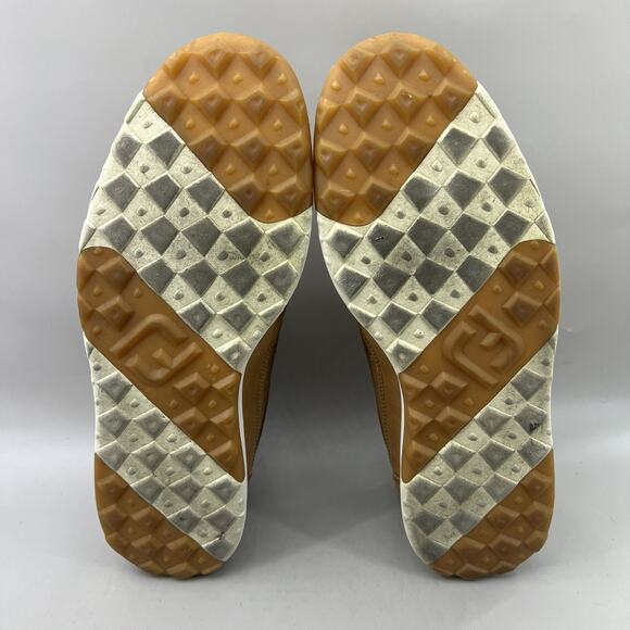 FootJoy Spikeless Golf Sneakers‎ Men Size 10.5 M Brown Leather Casual Low Shoes main image 8